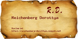Reichenberg Dorottya névjegykártya